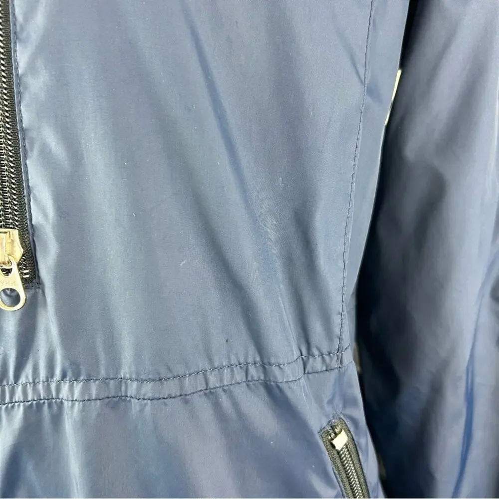 Ralph Lauren Polo Jeans Vintage Windbreaker Fleece Lined‎ Spell Out Sleeve As-is